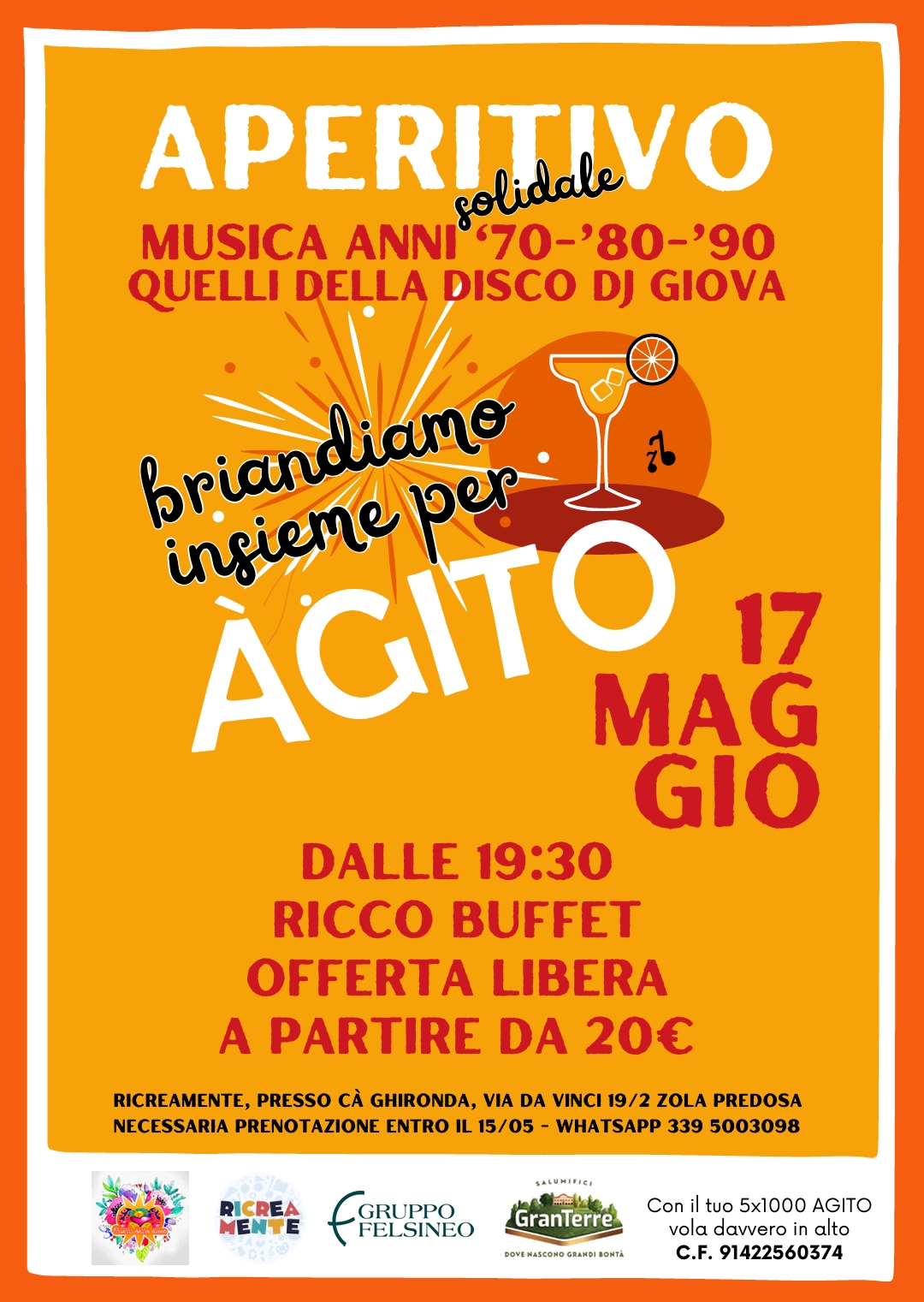 aperitivo di beneficenza